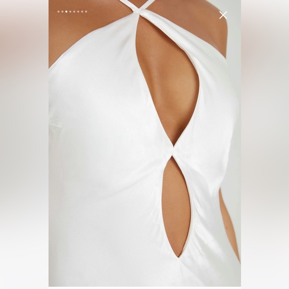 COPY - Meshki satin dress white - Picture 3 of 11